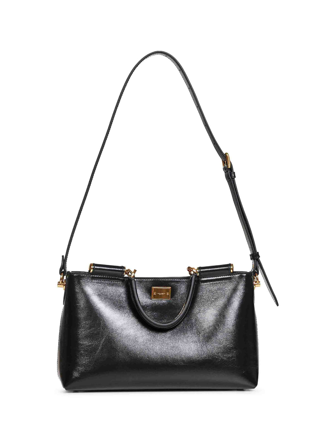 Dolce & Gabbana Women Black Vittoria Medium Handbag With Shoulder Strap