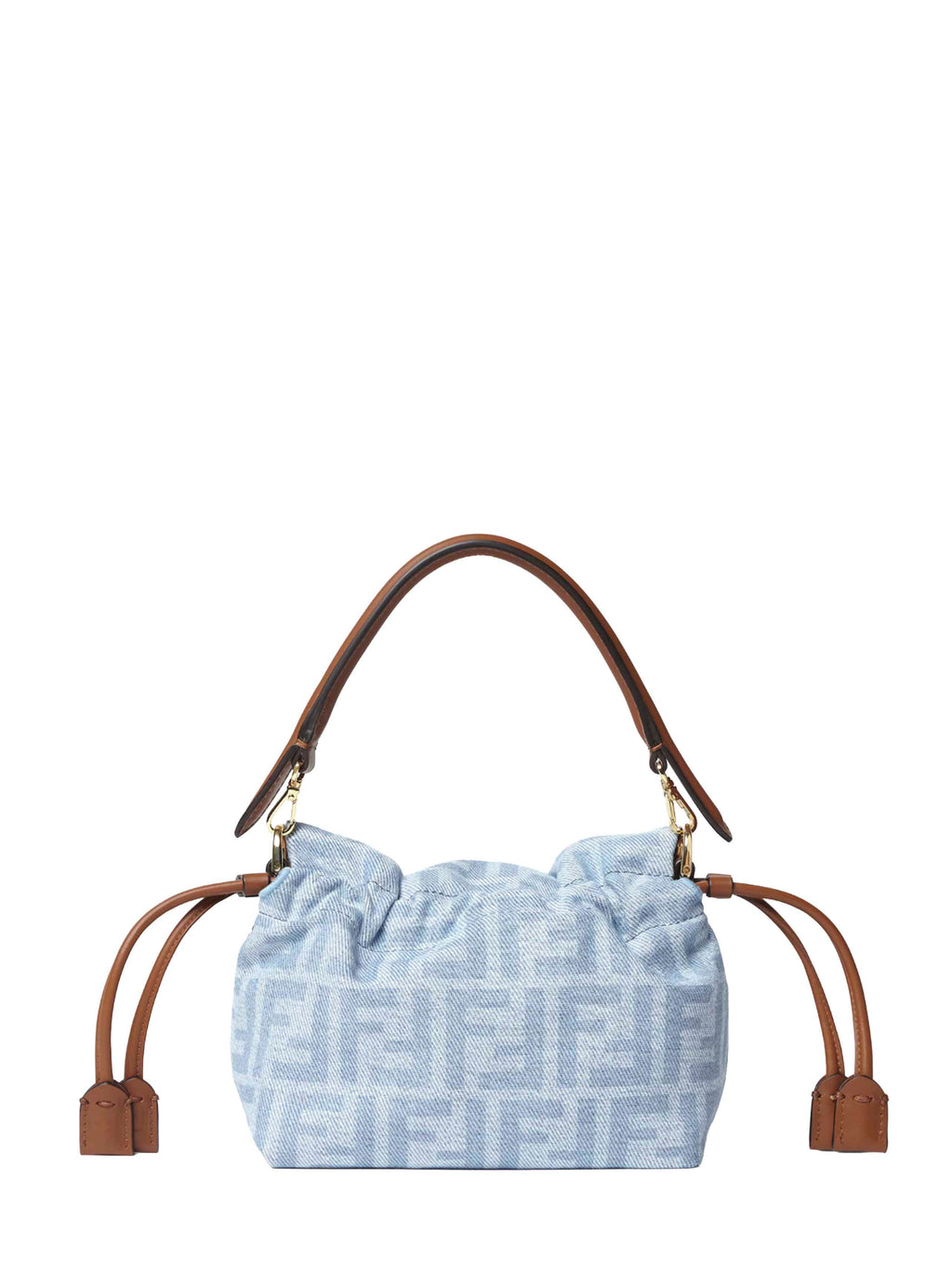 Fendi Women Light Blue Mamma Baguette Small Mini Bag