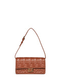 Fendi Women Tan Wallet On Chain Baguette Minibag