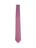 Ferragamo Men Red Silk Tetris Print Tie