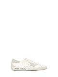 Golden Goose Men Super-Star Sneakers In White Leather