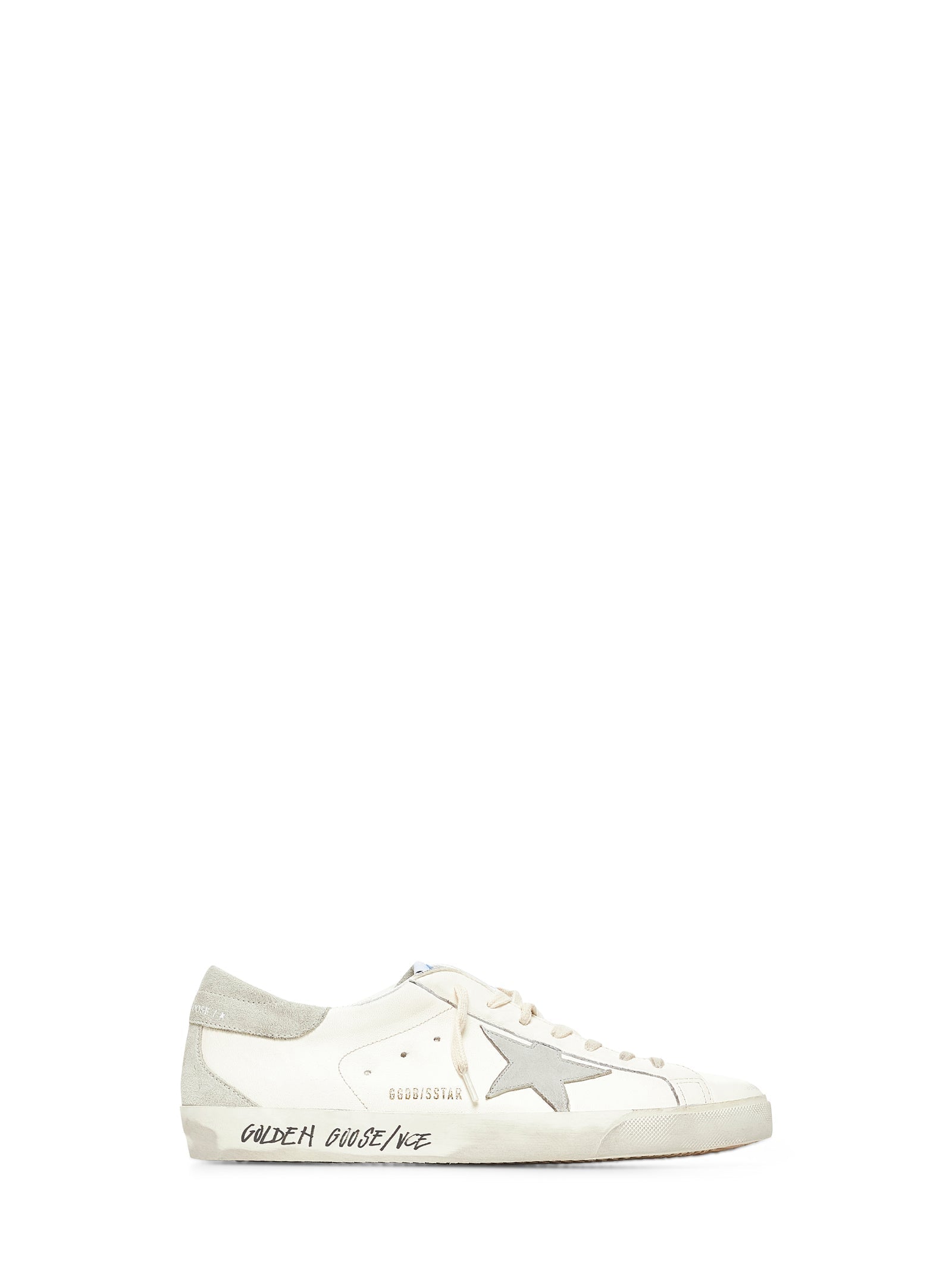 Golden Goose Men Super-Star Sneakers In White Leather