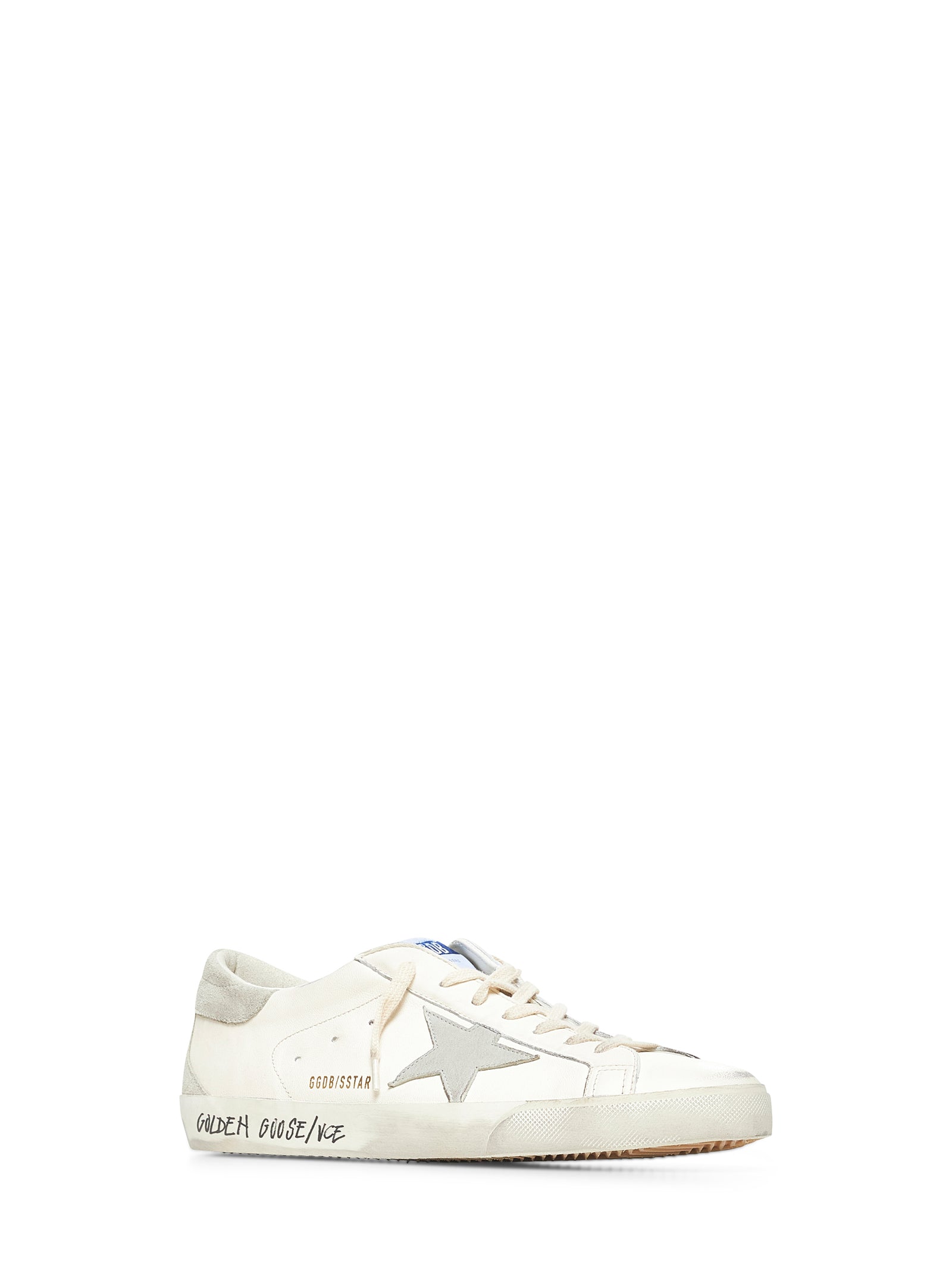 Golden Goose Men Super-Star Sneakers In White Leather