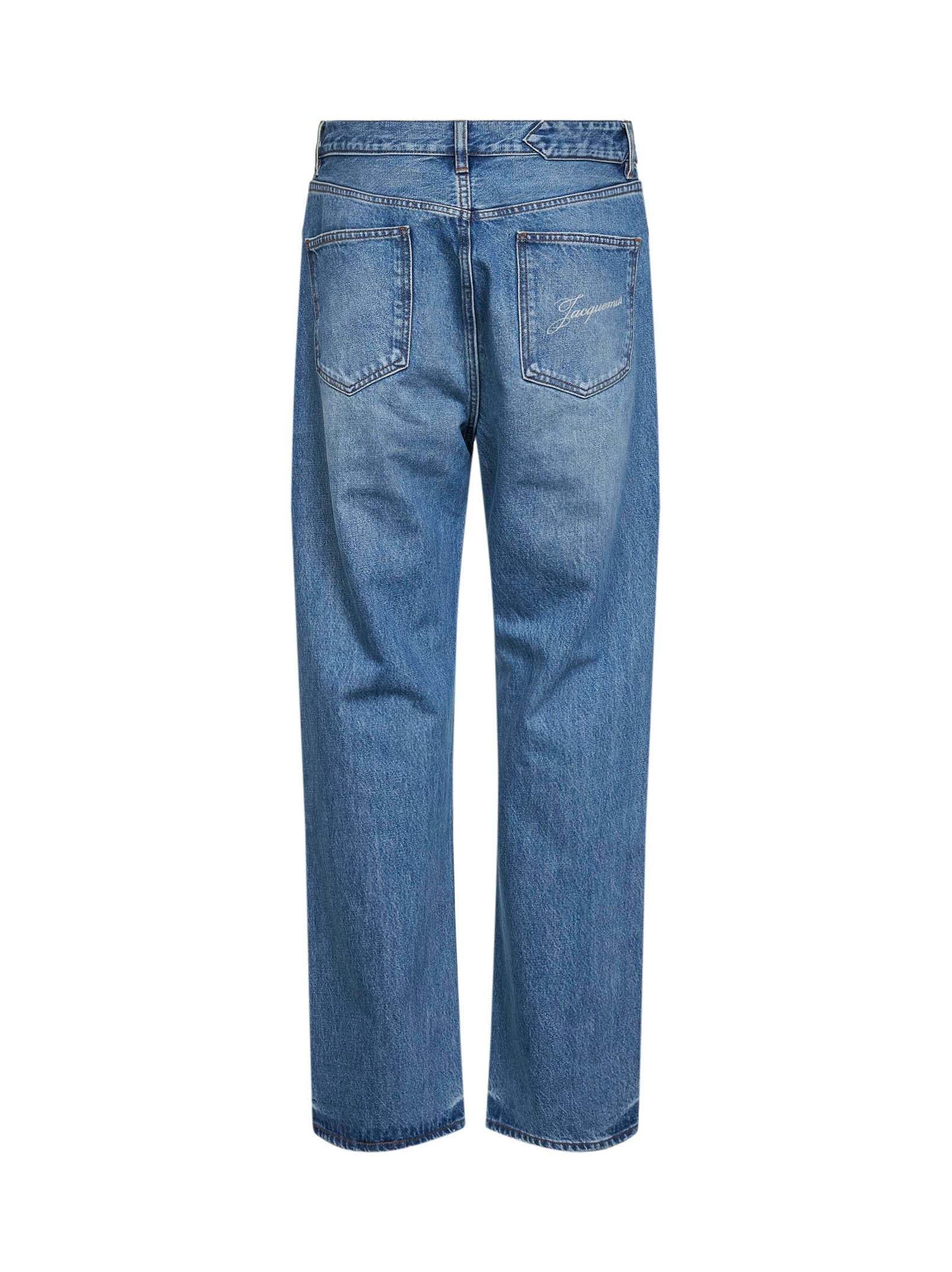 Jacquemus Men Blue The Straight De-Nîmes Denim Jeans<Br/>