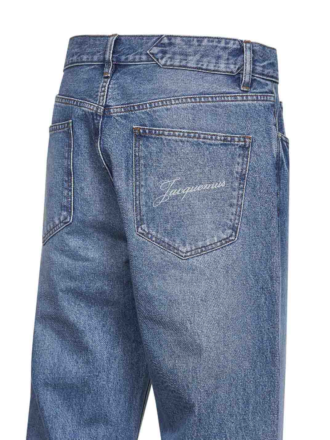 Jacquemus Men Blue The Straight De-Nîmes Denim Jeans<Br/>