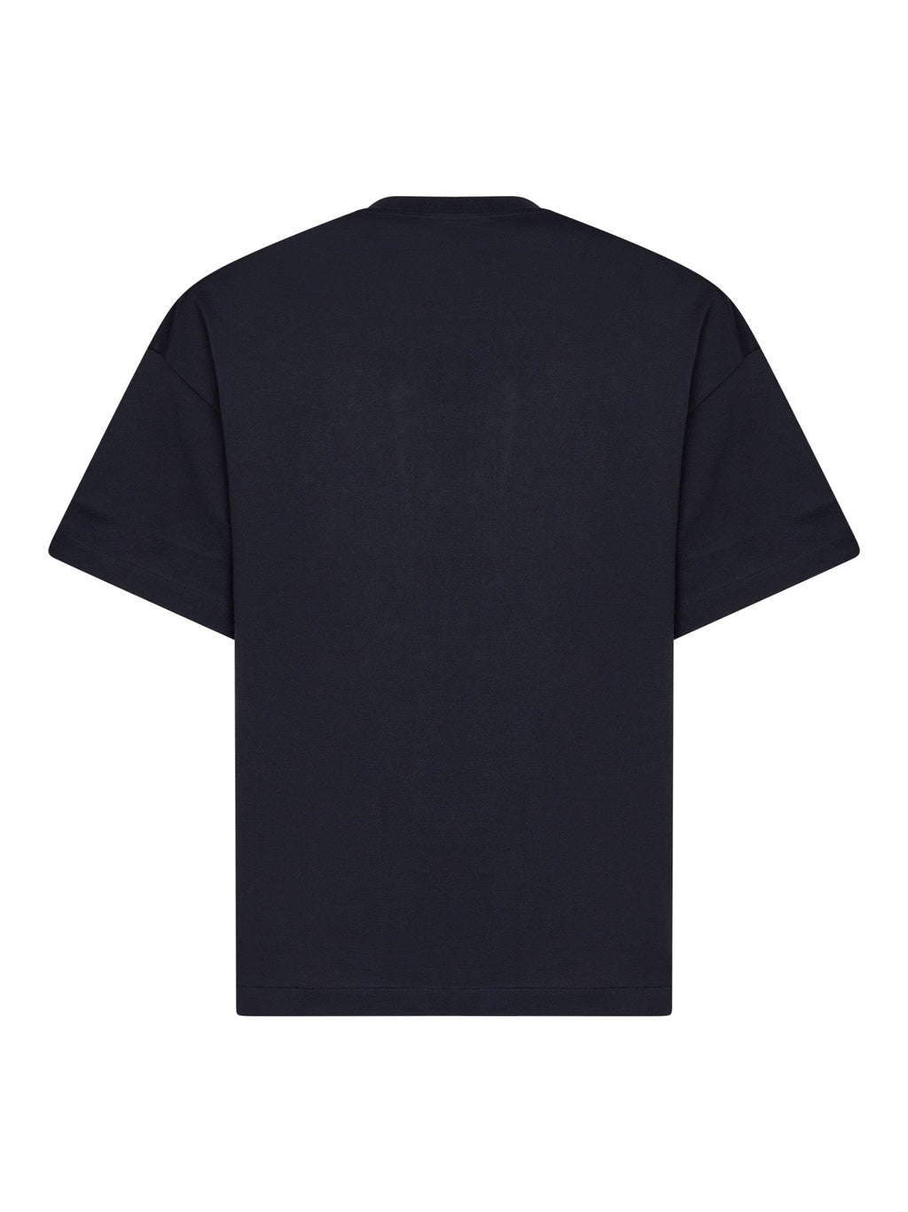 Jil Sander Men Midnight Blue Cotton Boxy T-Shirt With Jil Sander Logo
