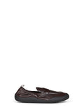 Prada Calzature Men Dark Brown Leather Speedrock Loafers