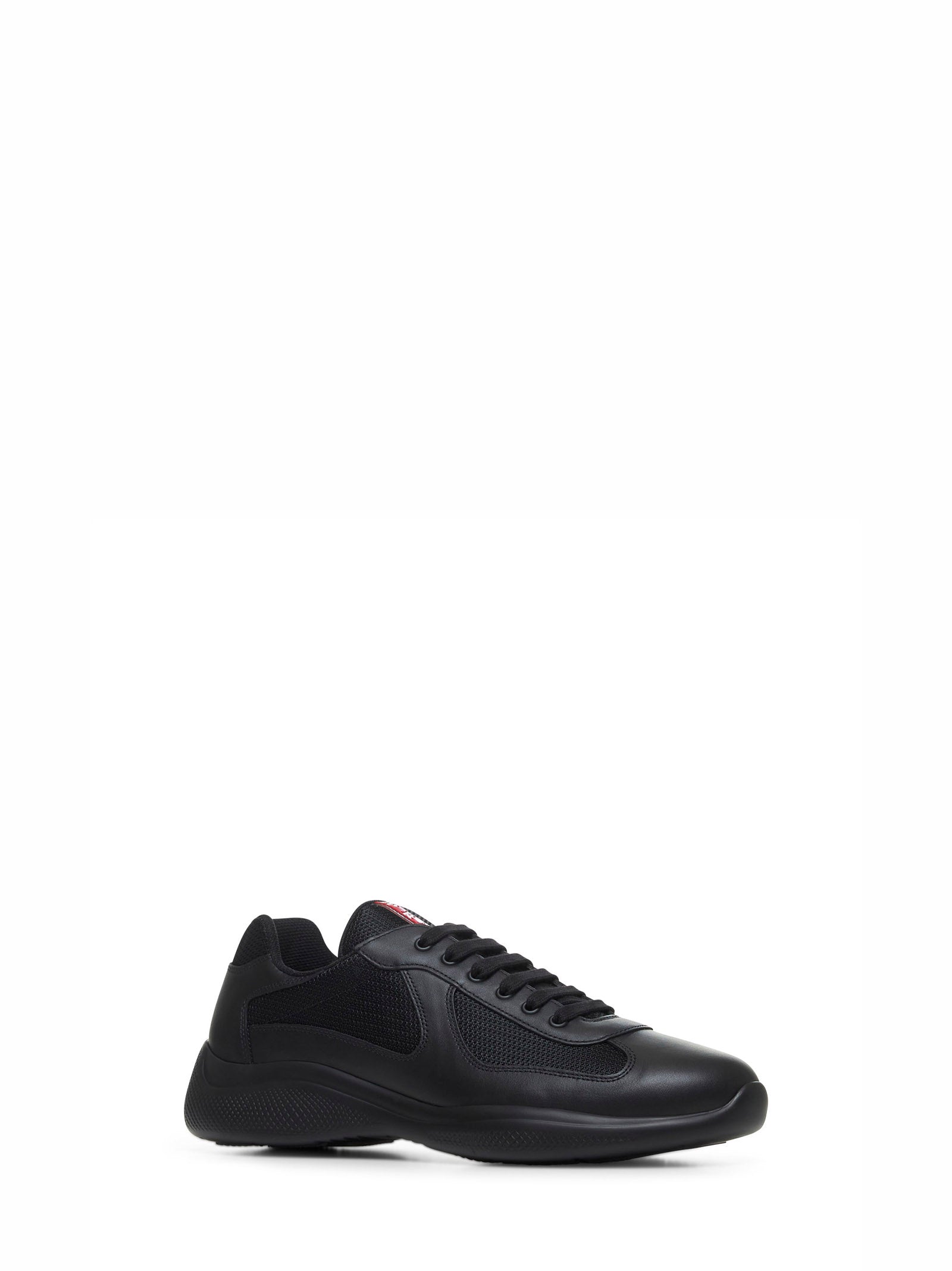 Prada Calzature Men Black Prada America's Cup Sneakers