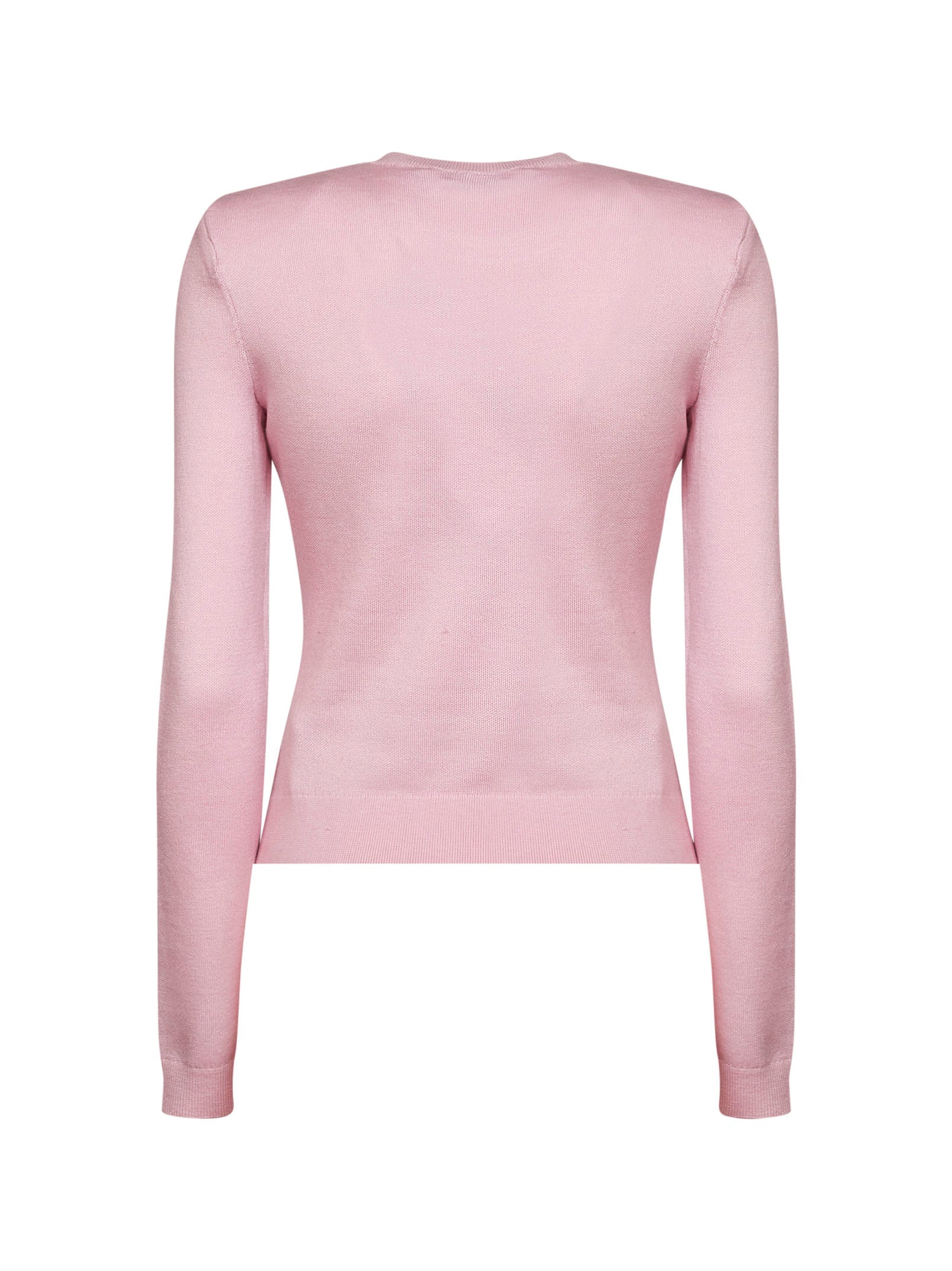 Self Portrait Women Pink Knit Jumper With Flowers Detail