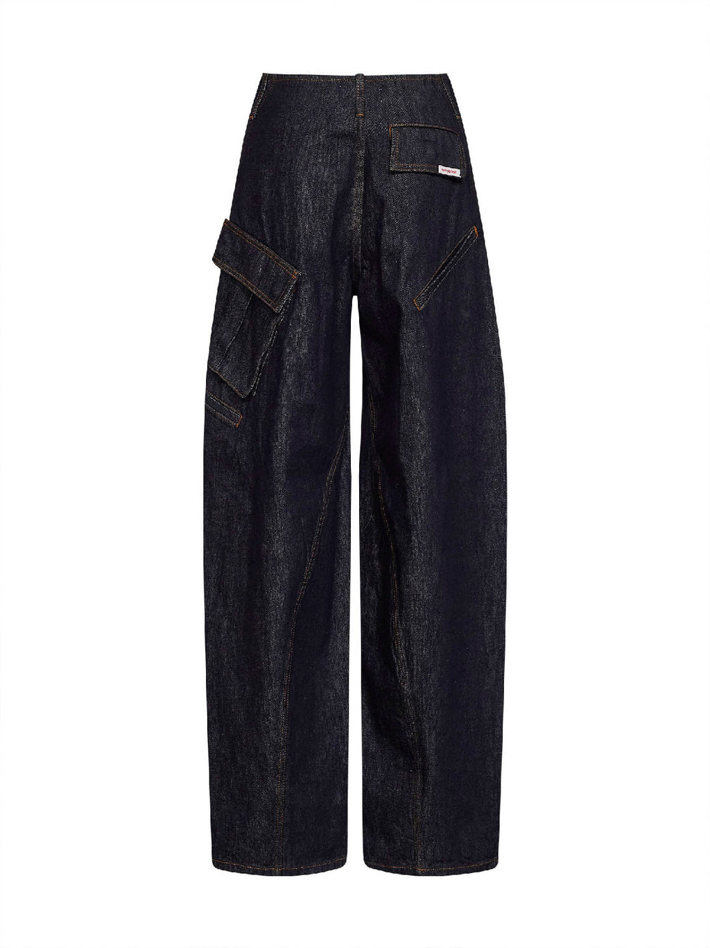 Self Portrait Women Indigo Denim Cargo Jeans