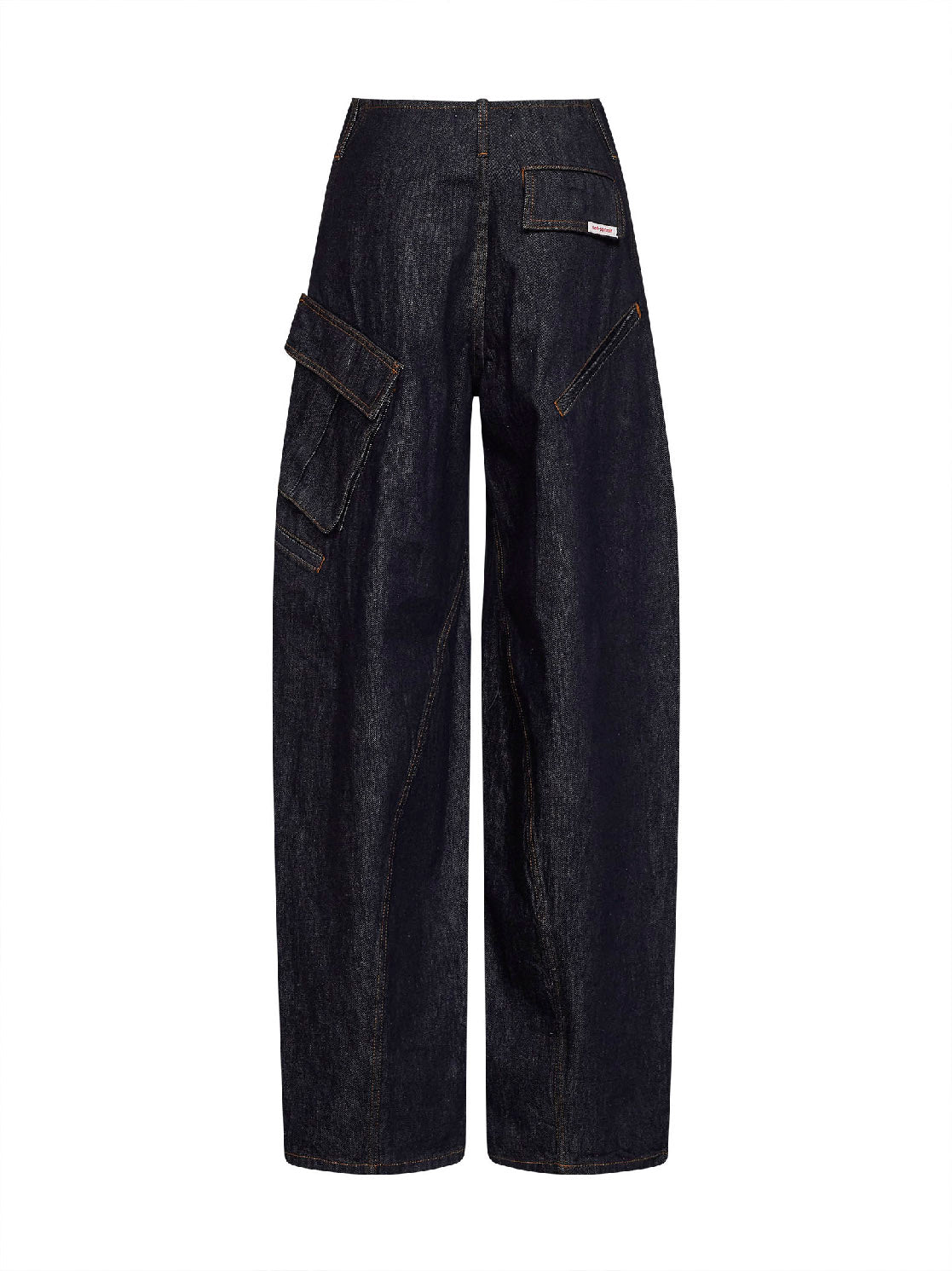 Self Portrait Women Indigo Denim Cargo Jeans