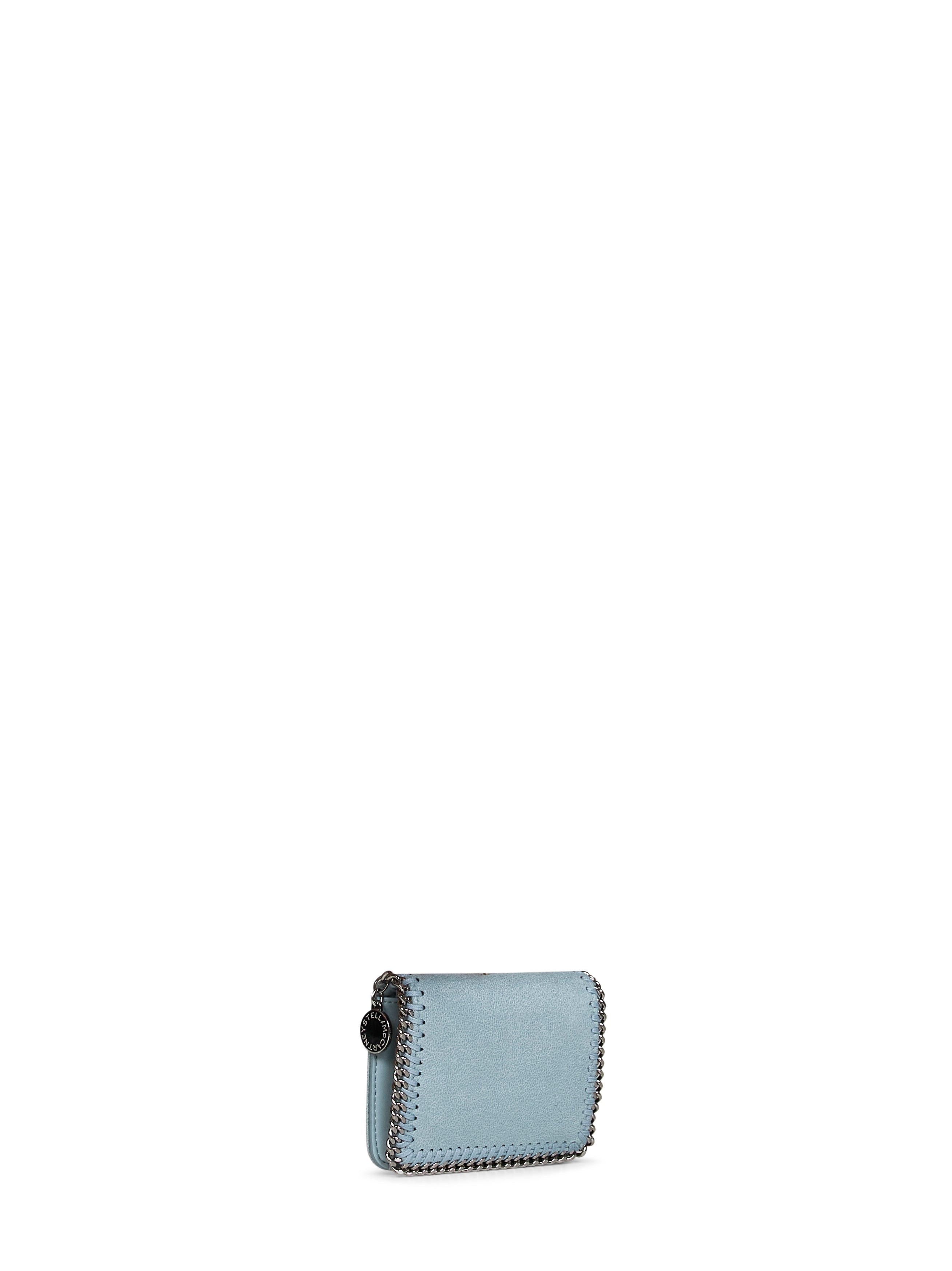 Stella Mccartney Women Ice Blue Falabella Bi-Fold Wallet