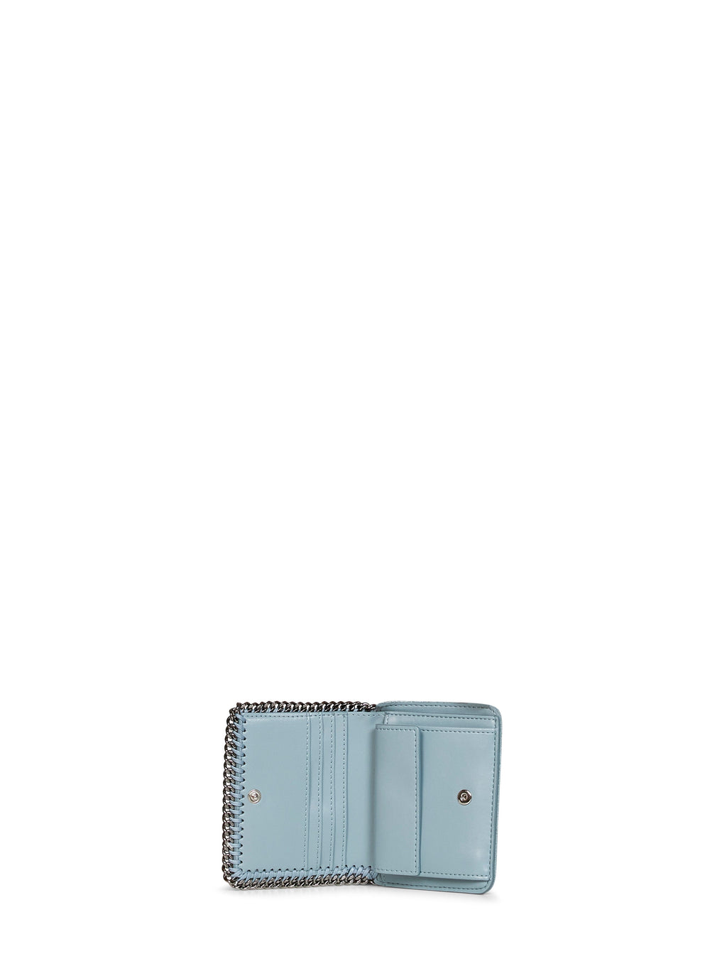 Stella Mccartney Women Ice Blue Falabella Bi-Fold Wallet