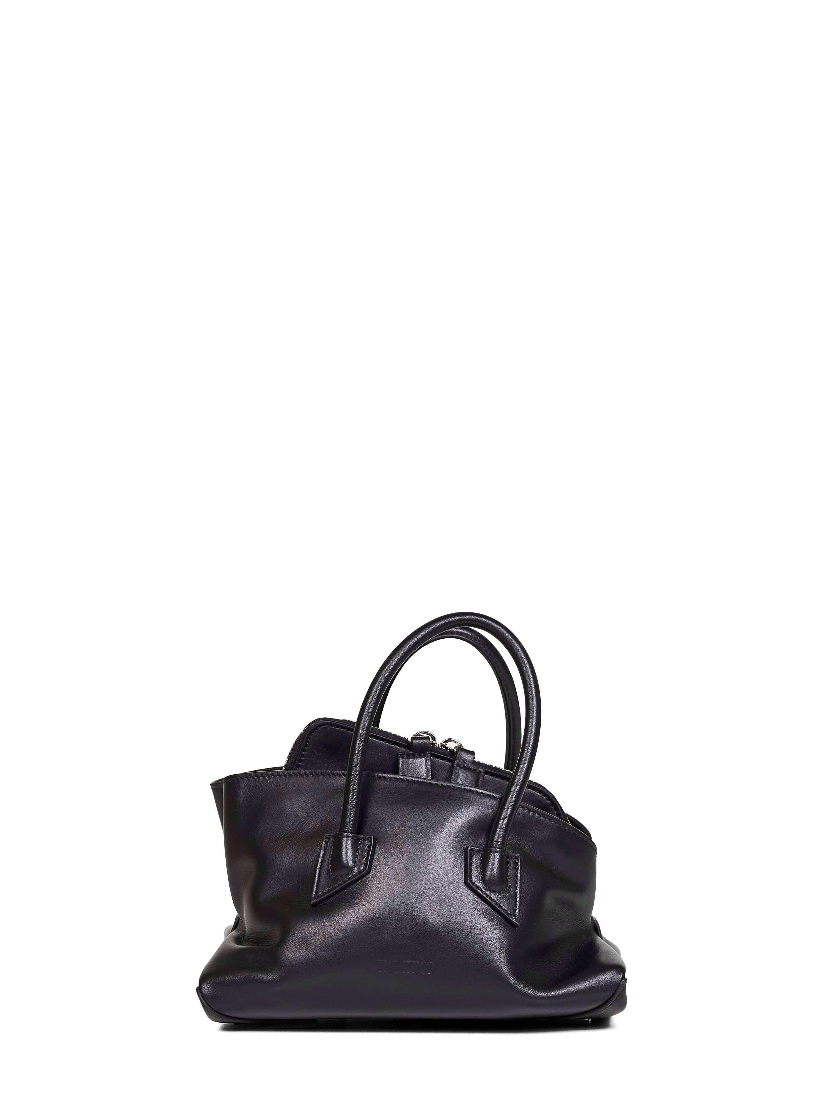 The Attico Women Black "La Passeggiata Mini" Top Handle Bag