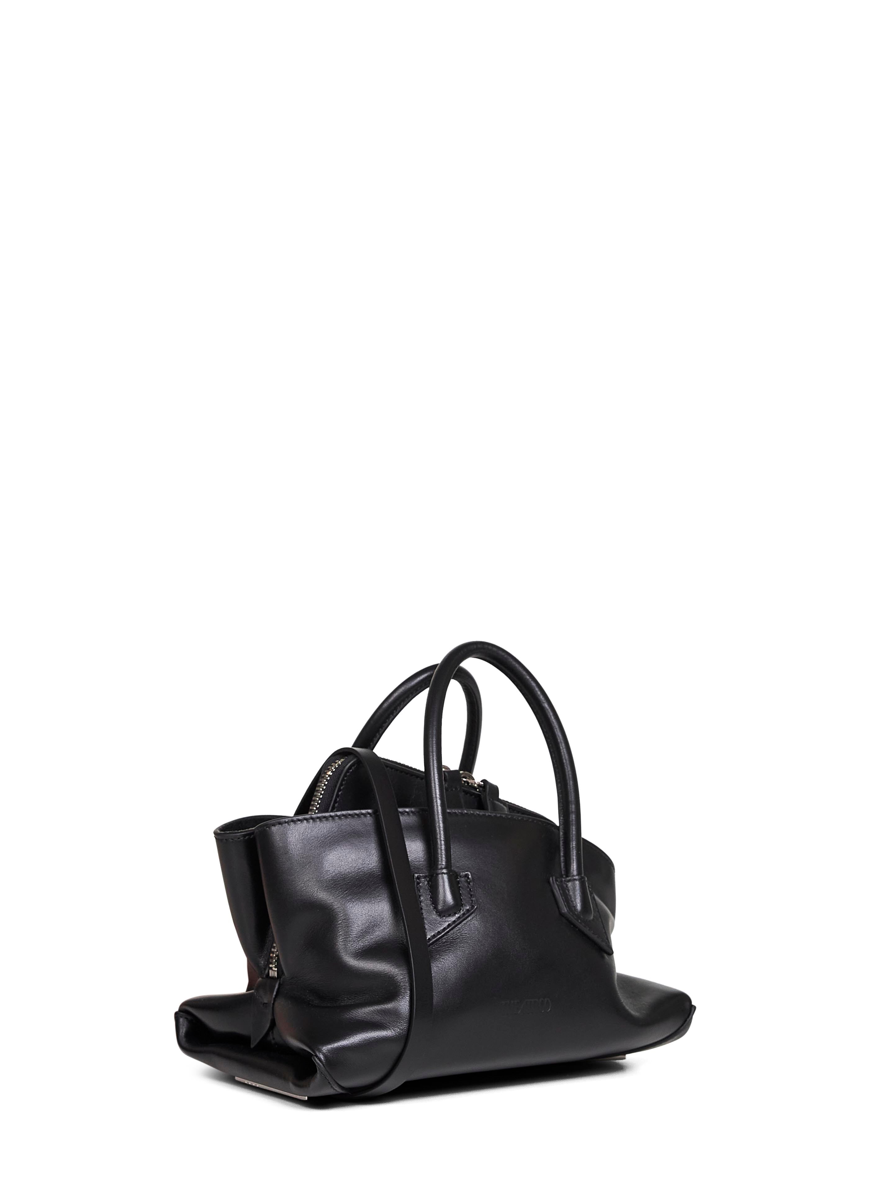 The Attico Women Black "La Passeggiata Mini" Top Handle Bag