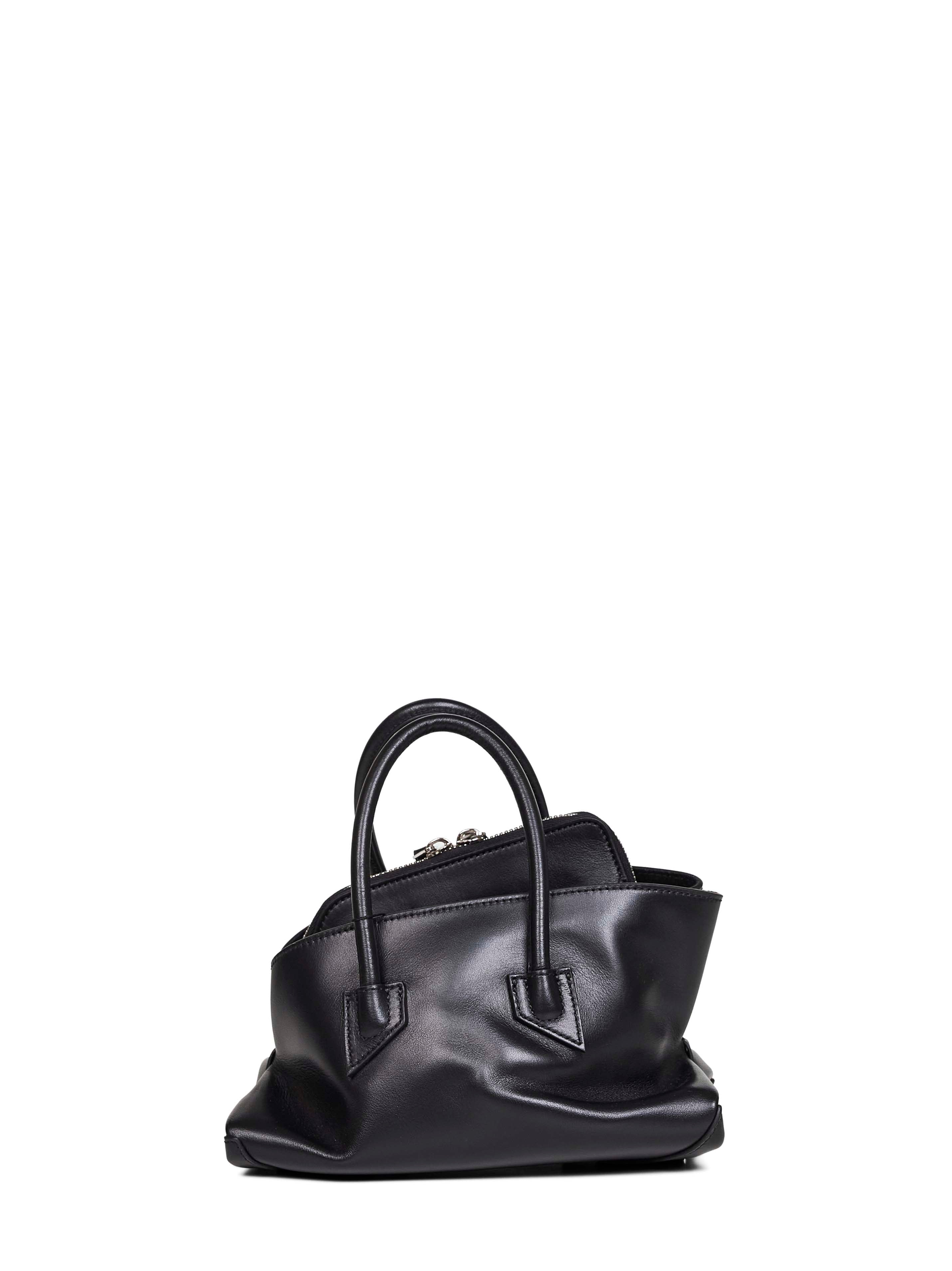 The Attico Women Black "La Passeggiata Mini" Top Handle Bag
