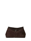 Toteme Women Brown T-Lock Clutch Bag