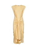 Toteme Women Buttercup Jersey Tie-Waist Midi Dress