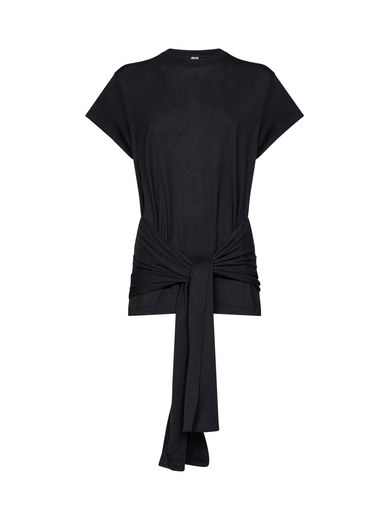 Toteme Women Black Jersey Tie-Waist Top