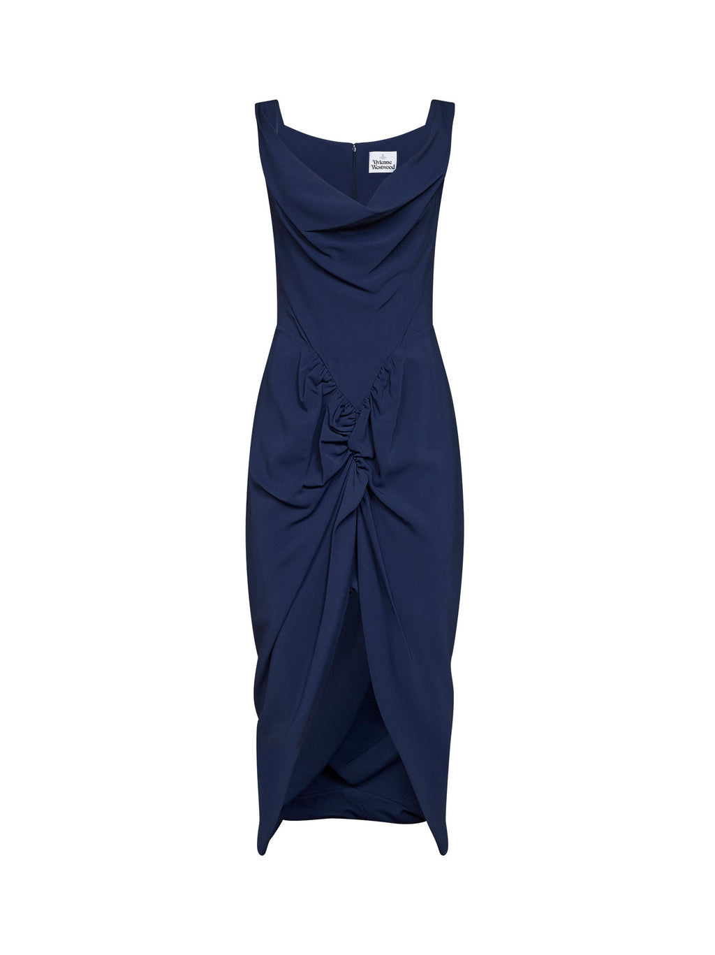 Vivienne Westwood Women French Navy Stretch Viscose Panther Midi Dress