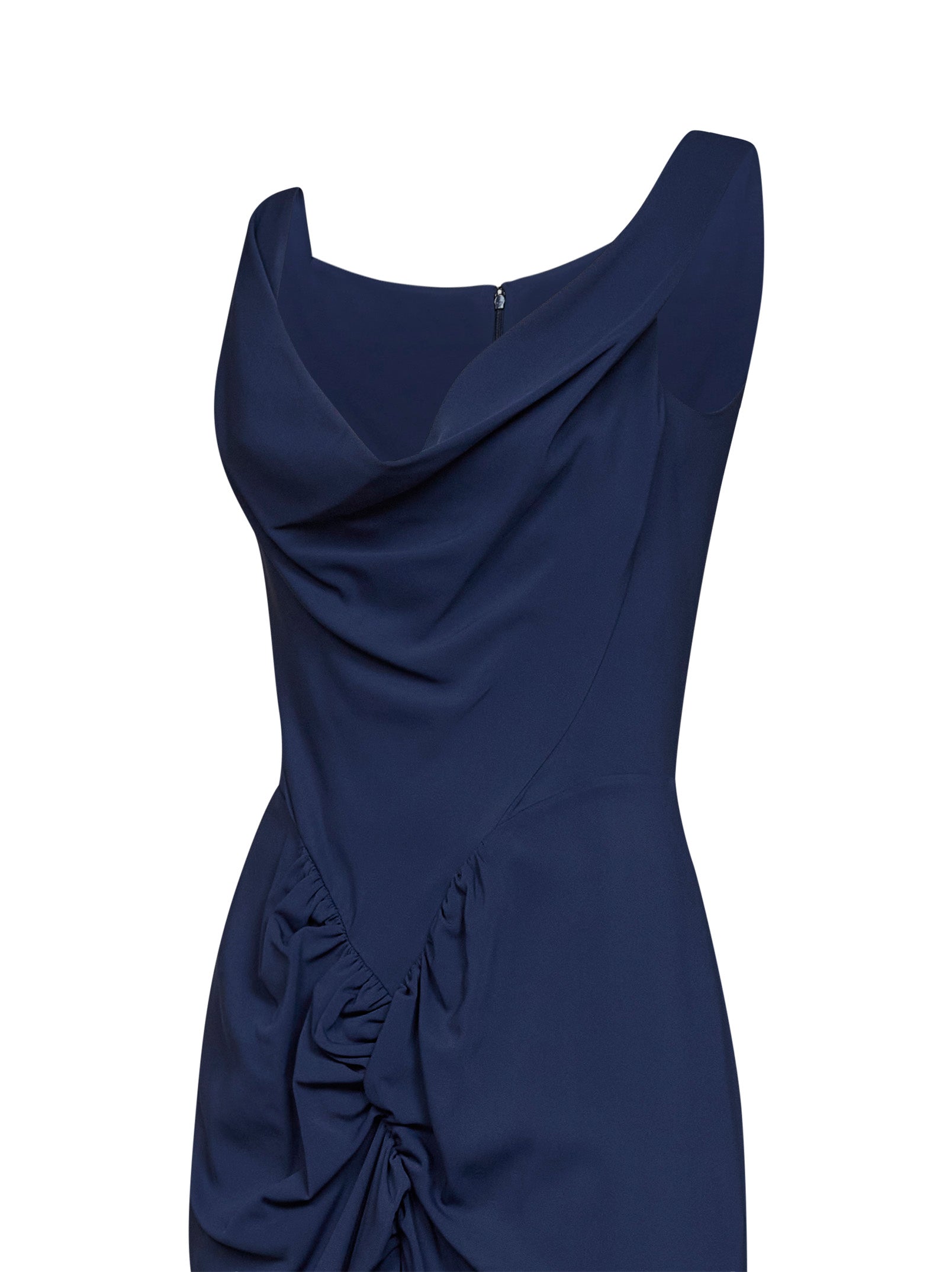 Vivienne Westwood Women French Navy Stretch Viscose Panther Midi Dress