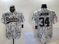 Men's Las Vegas Raiders Bo Jackson #34 Arctic Camo 2024 Salute to Service Player Jersey1