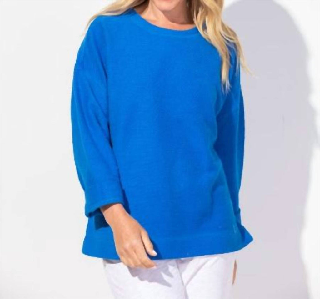 Sundown Crew Pullover In Indigo