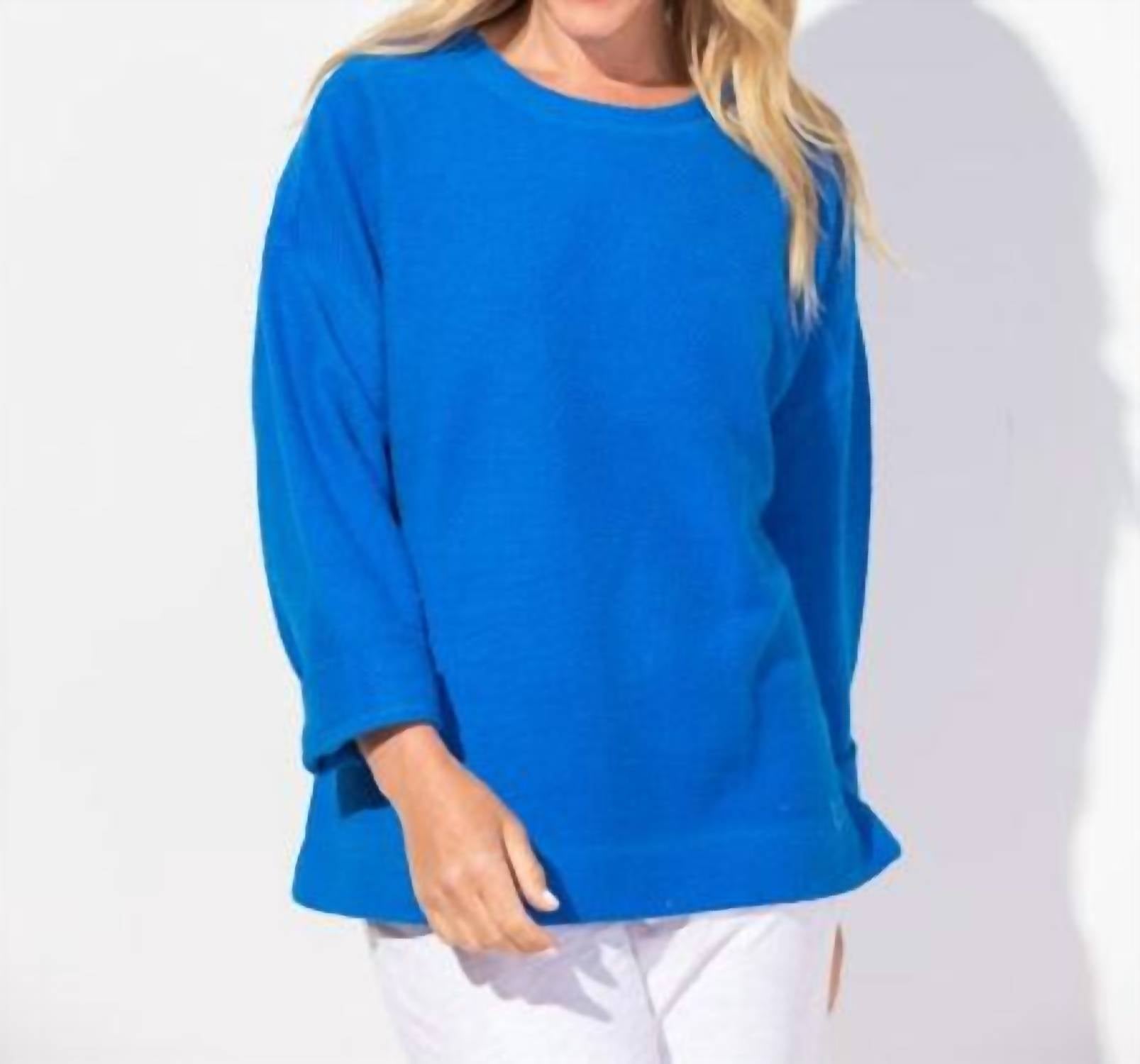 Sundown Crew Pullover In Indigo