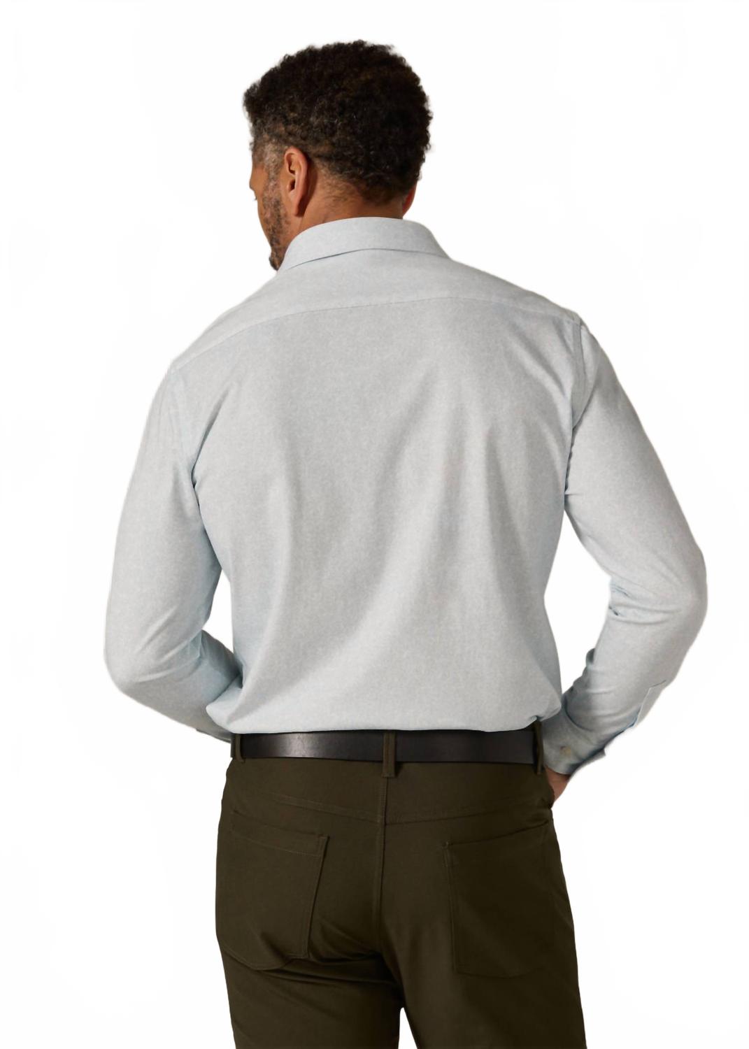 Monty Long Sleeve Shirt Top In Light Blue