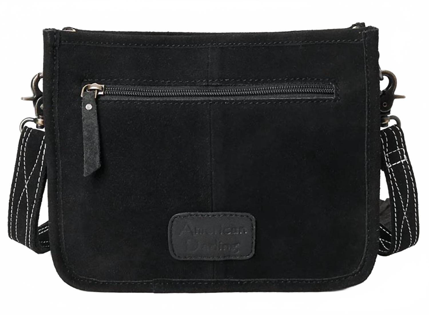 Women's Boot Stitch Crossbody Bag In Black