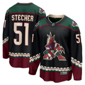 Men's Arizona Coyotes Troy Stecher #51 Black Home Breakaway Player jersey