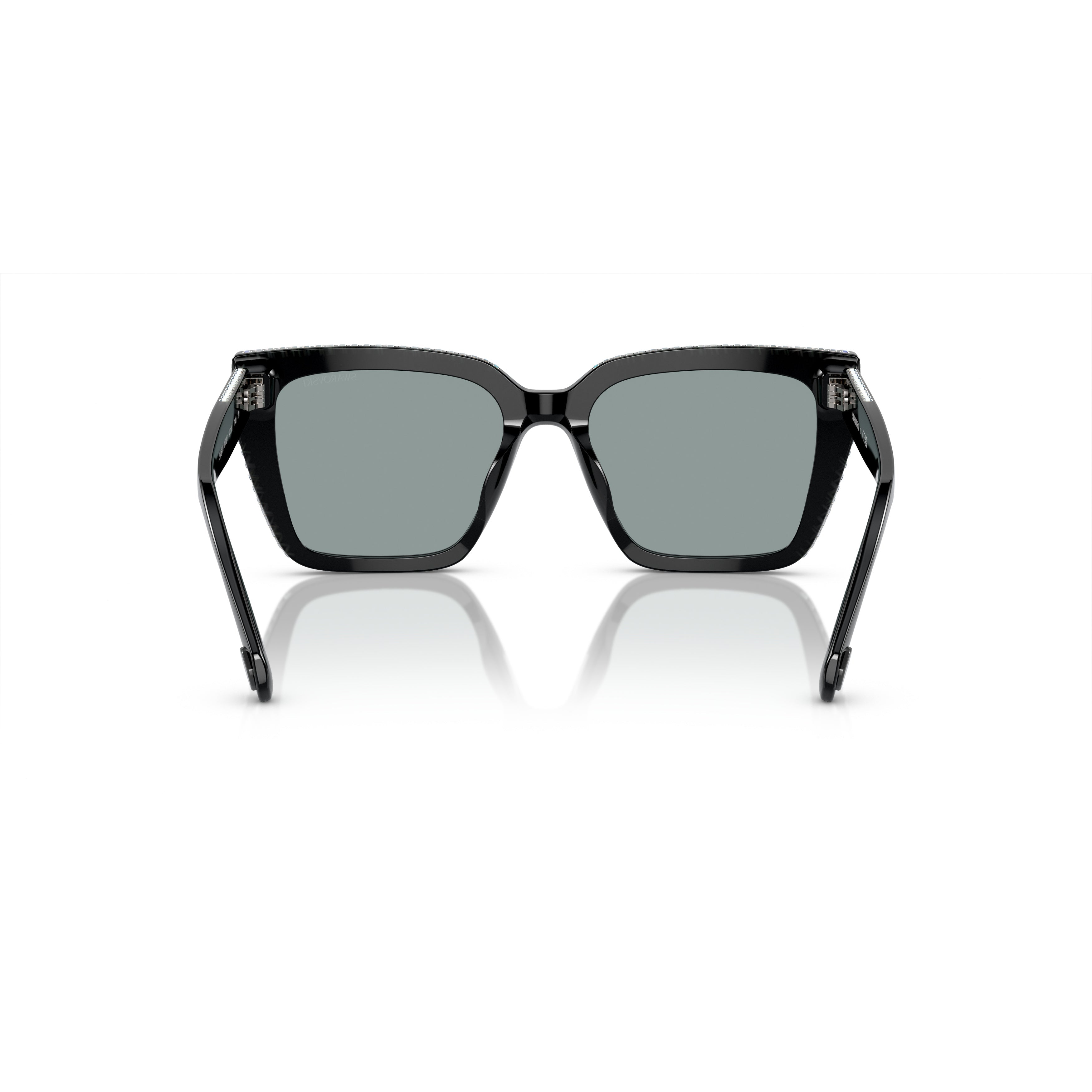 0Sk6013 Oversized Square Frame Sunglasses with Crystal Embellishments