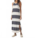 Jenna Stripe Dress In White/ink