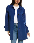 Via Spiga womens  Button Back Coat, xs