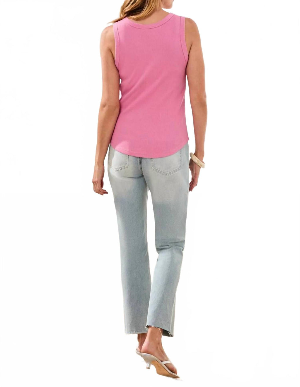 Wear Two Ways Reversible Tank Top In Pink