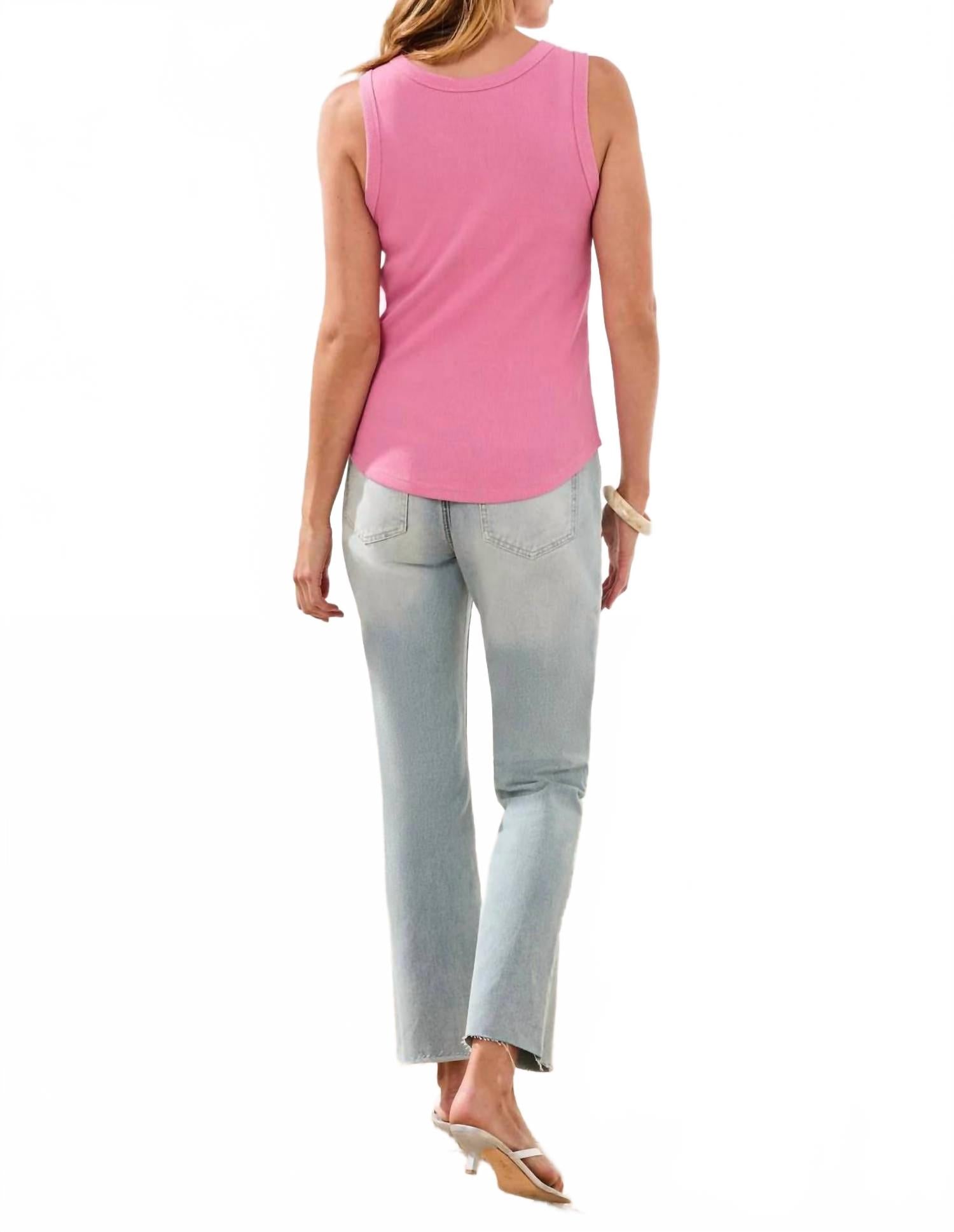 Wear Two Ways Reversible Tank Top In Pink