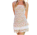 Grandma's Night Out Strapless Dress In Multi-Coral