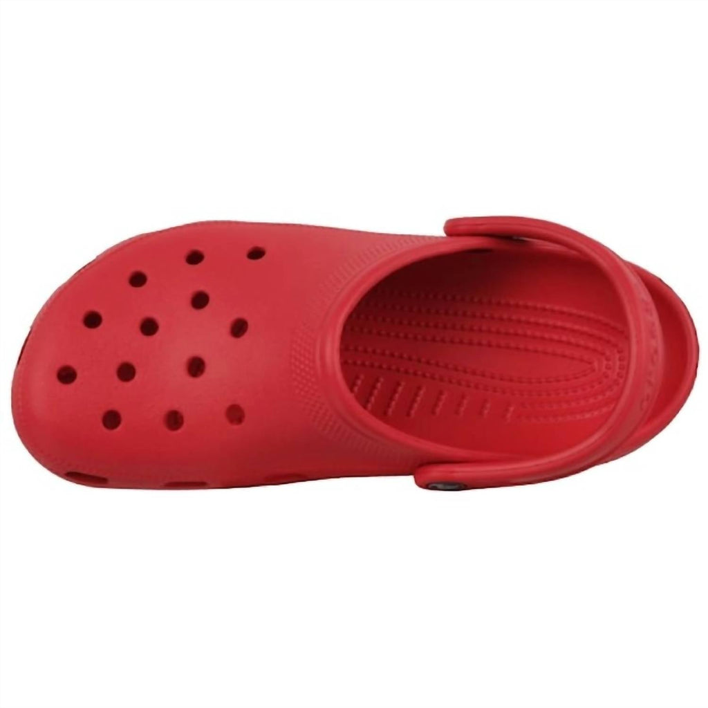 Unisex Classic Clog In Varsity Red