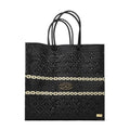 Women's Medium Line Tote Bag In Black