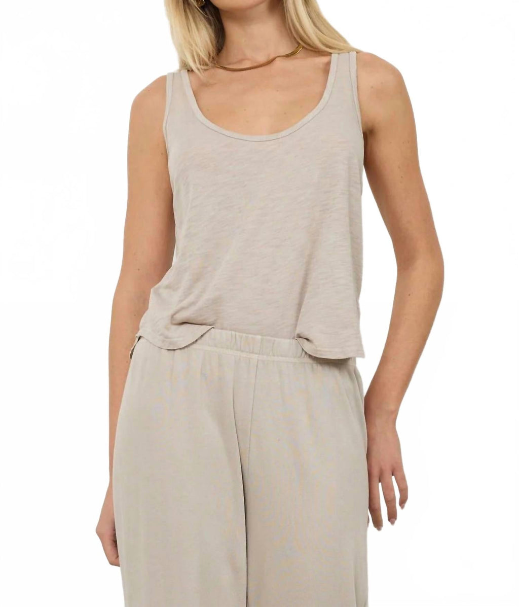 New Boyfriend Tank In Oak Bark
