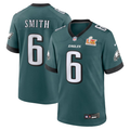 Men's Philadelphia Eagles DeVonta Smith #6 Midnight Green Super Bowl LIX Game Player jersey