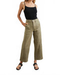 Getty Crop Utility Pant In Olive