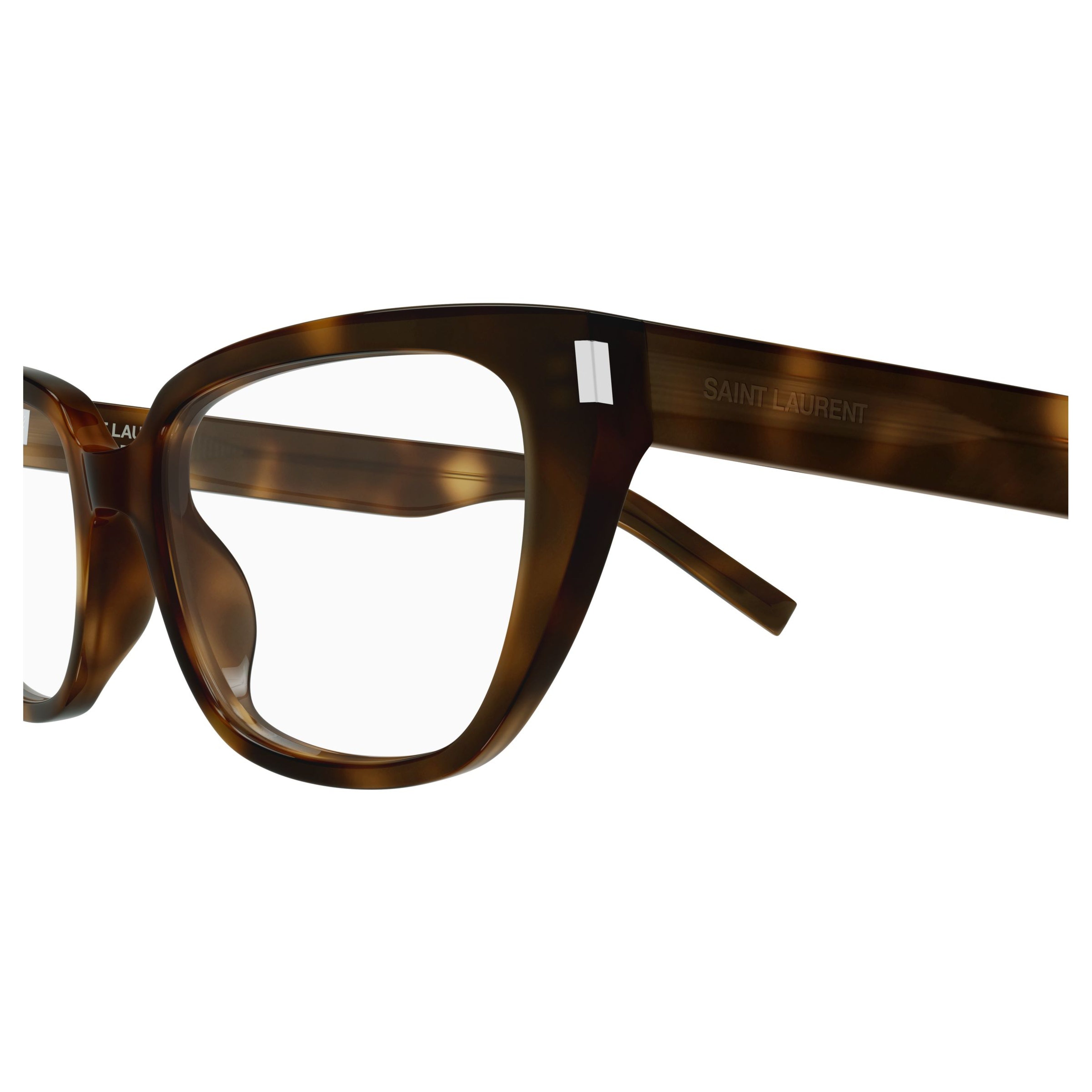 Square Tortoiseshell Sunglasses With Metallic Accents