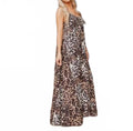 Panama Leopard Maxi Dress In Black
