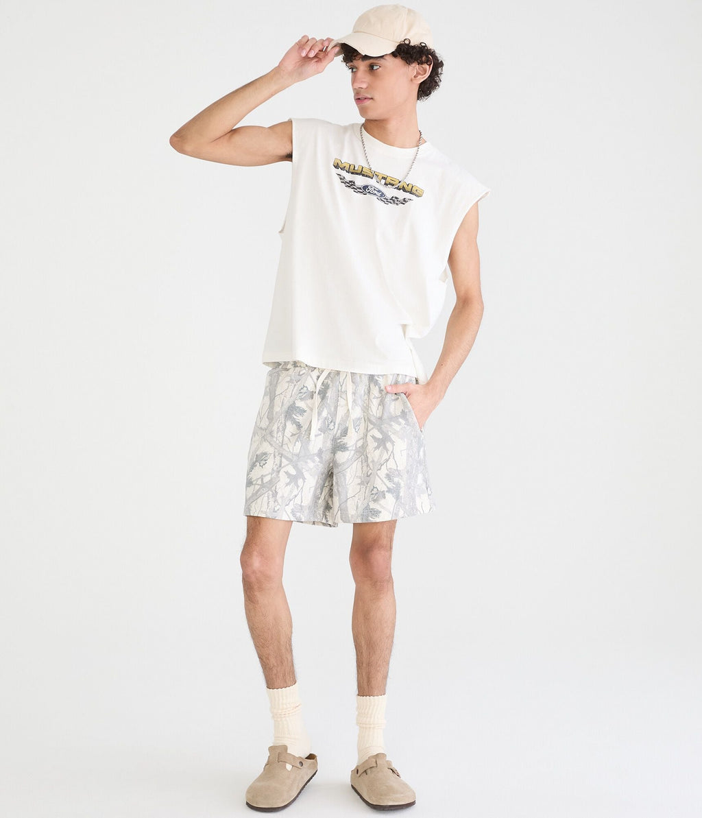 Aeropostale Cloud Soft Forest Camo Fleece Shorts