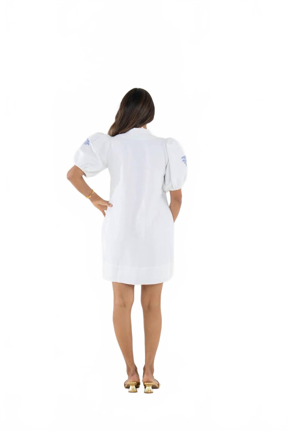 Dutch Tile Hampton Mini Dress In Multi