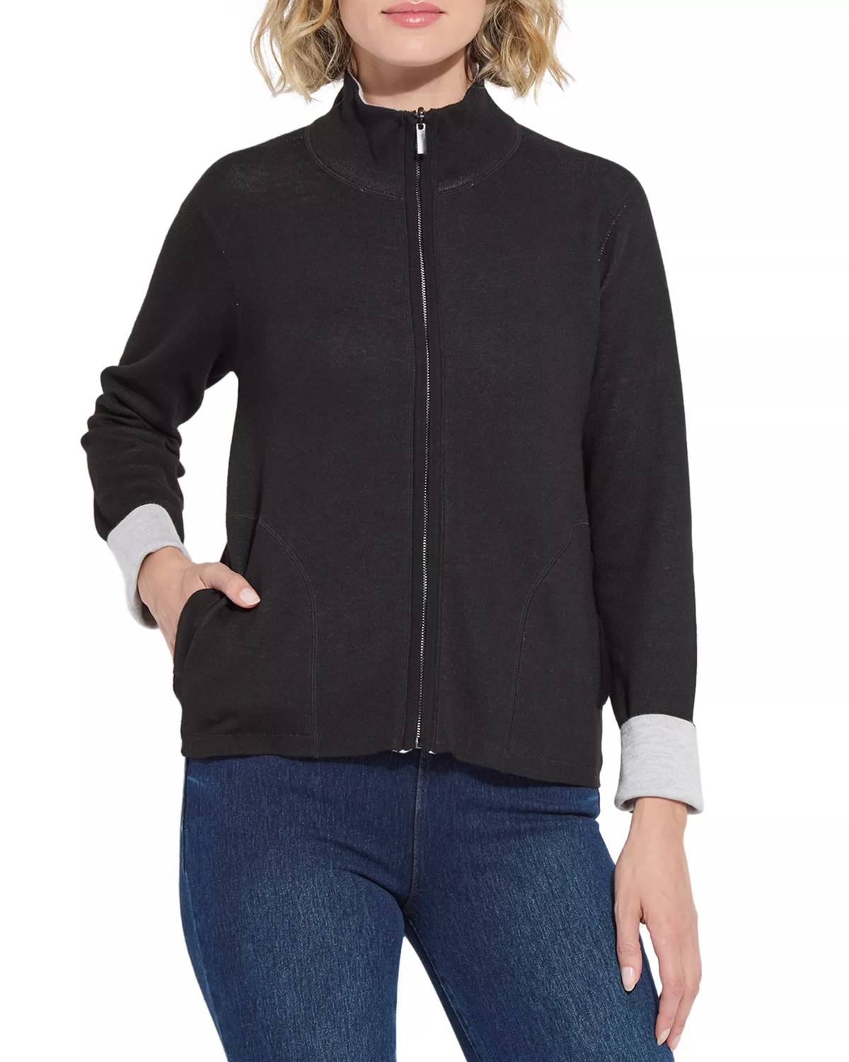 Reversible Cashmere Cardigan In Black