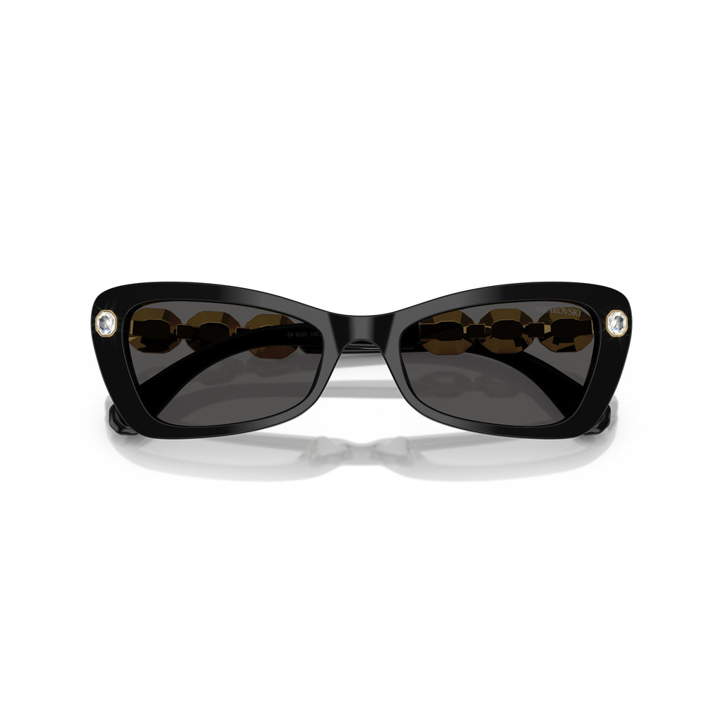 0Sk6033 Cat-Eye Sunglasses with Crystal Accents