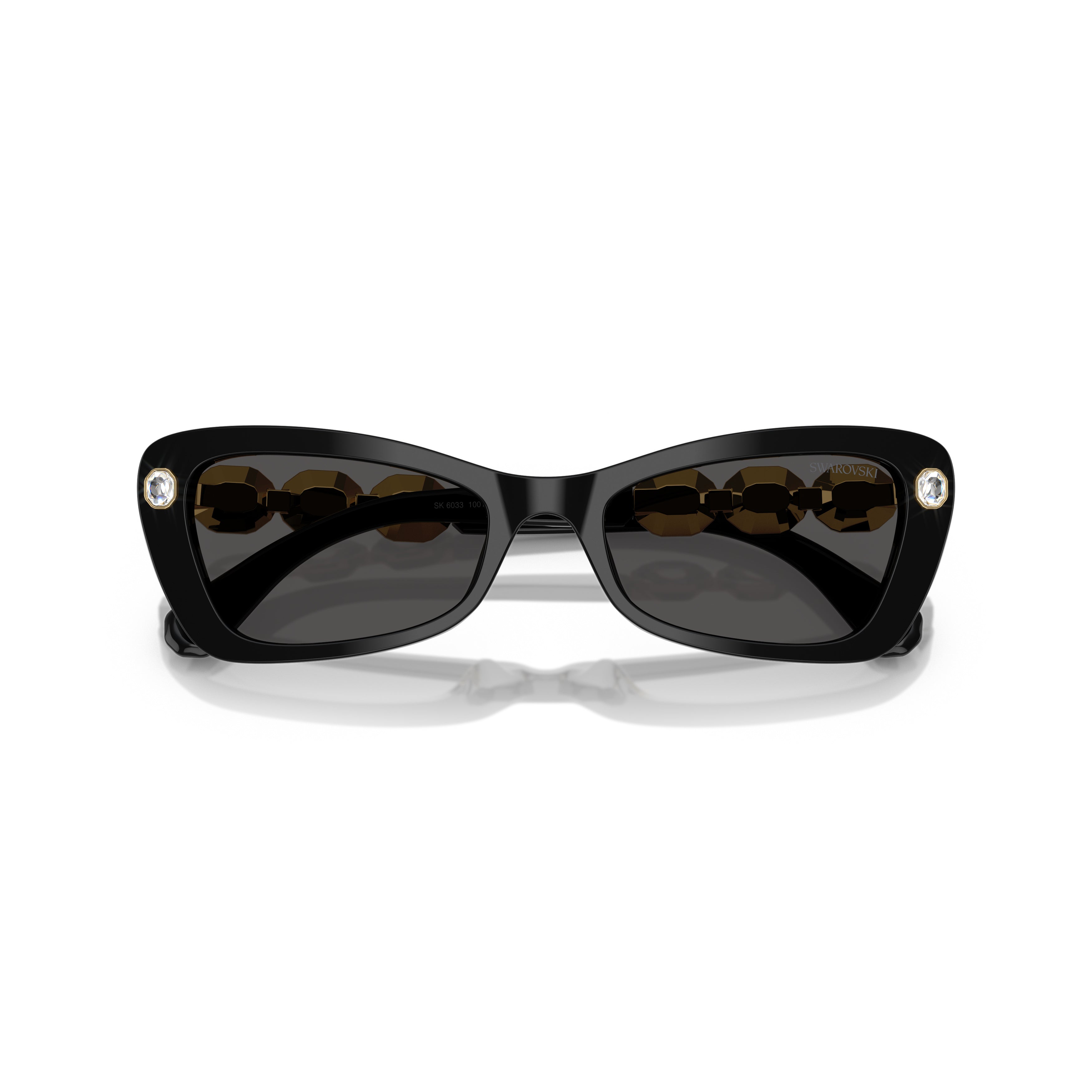 0Sk6033 Cat-Eye Sunglasses with Crystal Accents