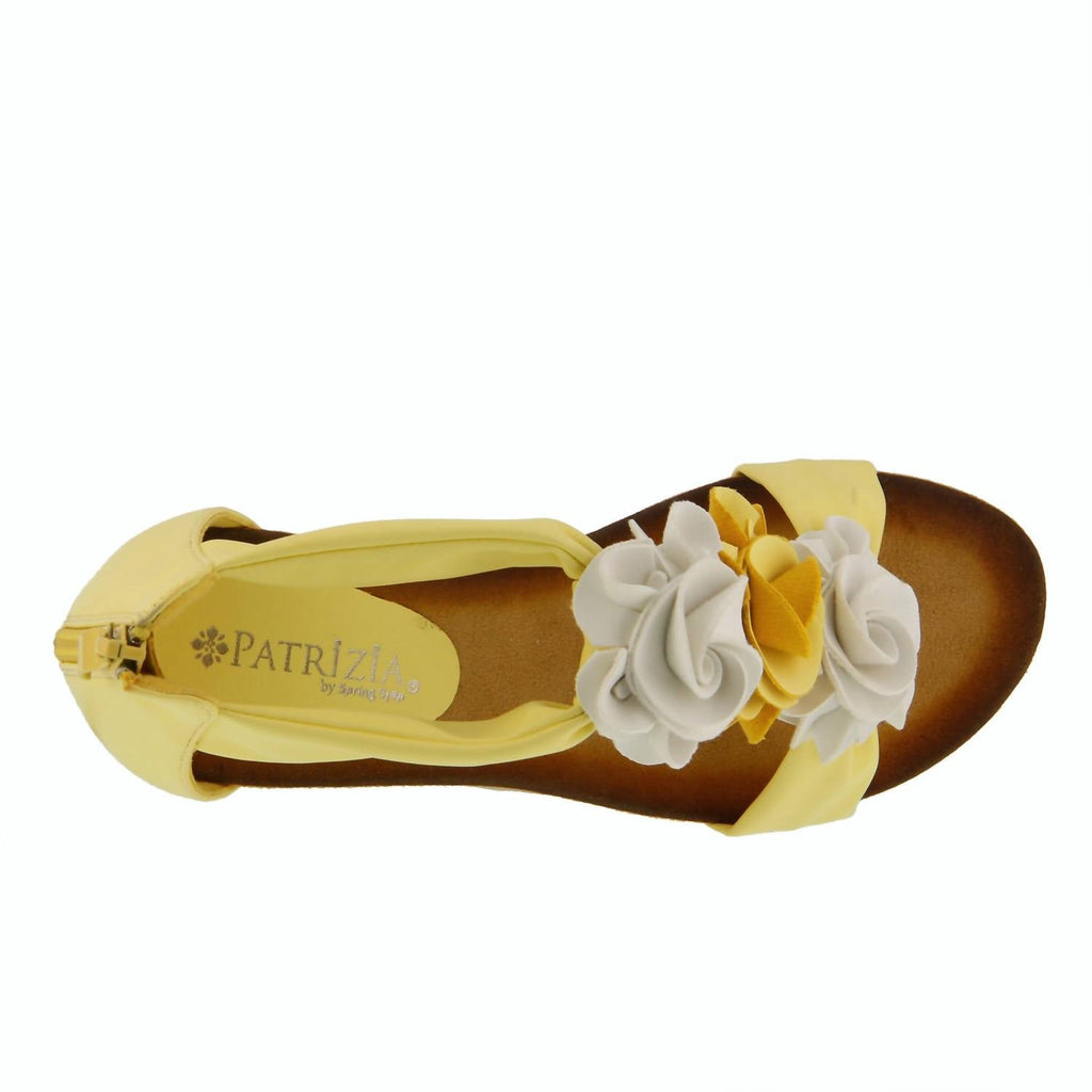 Women's Harlequin Wedge Sandal In Light Yellow Multi